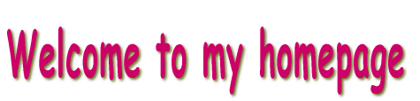Welcome to my homepage 